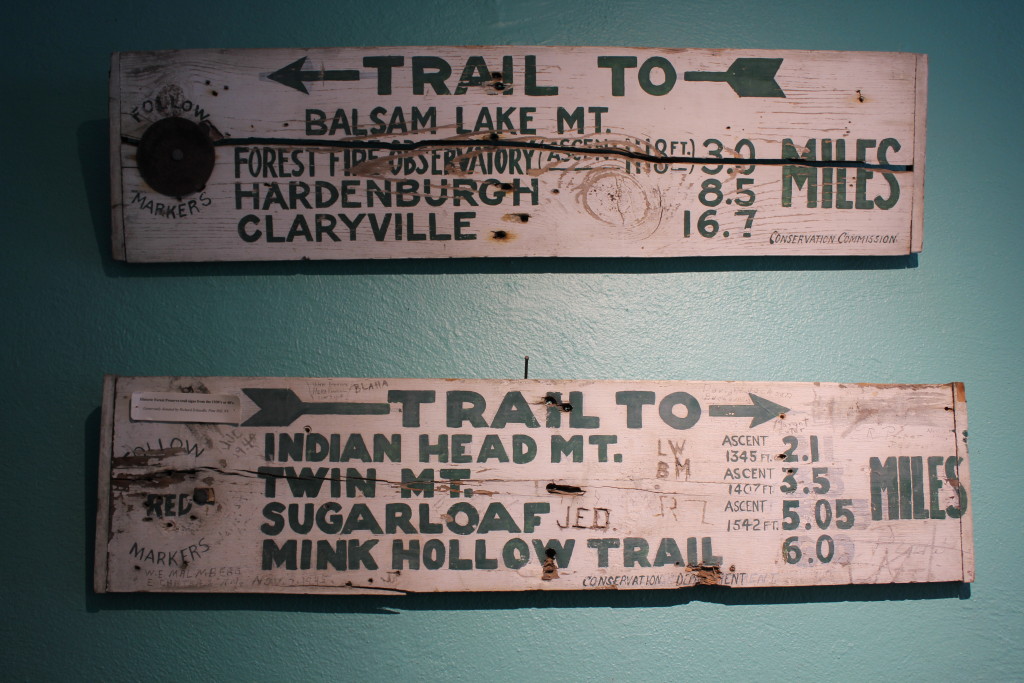 © J.N. Urbanski Antique Trail Markers at the Catskills Center
